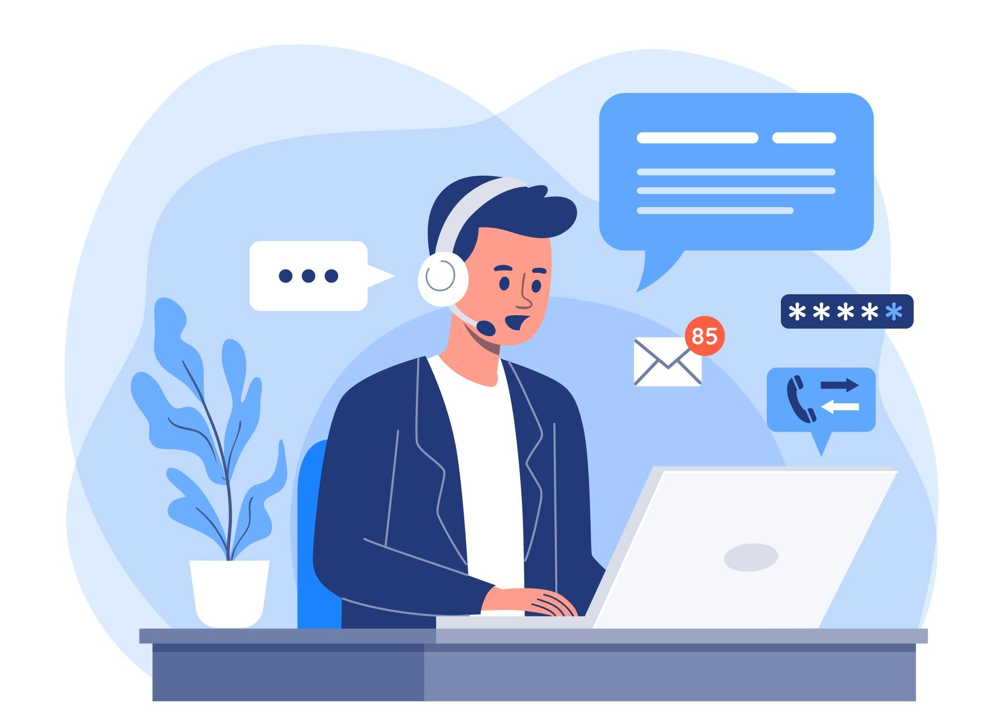 Contact us illustration
